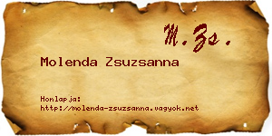 Molenda Zsuzsanna névjegykártya